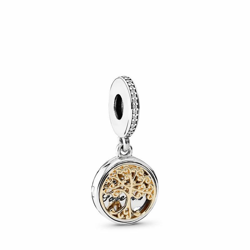 Pandora Australia Family Roots Dangle Charm - Two Tone | IDYHGF591